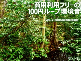 商用利用フリーの100円ループ環境音 VOL.2 森林環境音（録音地：埼玉県狭山丘陵）