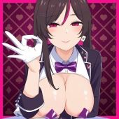【Live2D×淫語ASMR】ドスケベ巨乳バニーお姉さんのエア手コキ誘惑オナサポゲーム