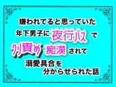 嫌われてると思っていた年下男子に、夜行バスでクリ責め痴漢されて溺愛具合を分からせられた話
