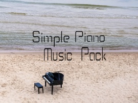 Simple piano music pack