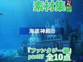 みにくる背景CG素材集『ファンタジー編』part07-海底神殿B-