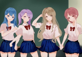 せんせい!私たちの処女もらって下さい!JKによる逆レイプ
