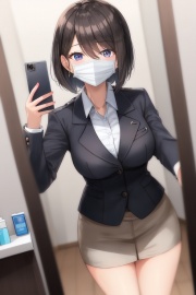 公衆トイレでディルドオナニー　25歳　OL