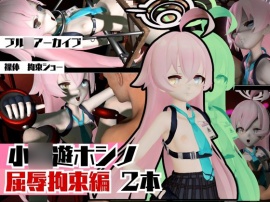 ブル○アーカイブの小○遊ホシノ生誕祭、誕生日ということで拘束調教動画2本セット！