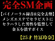 【バイノーラル録音&完全去勢】メンズエステでセラピストにセクハラした男性を監禁して金玉を潰すボイス【25才 竹冨玲奈】