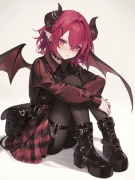 おどおどサキュバスの履いているブーツの中敷きにへんし～ん