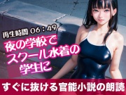 夜の学校でスクール水着の◯学生に【すぐに抜ける官能小説の朗読】