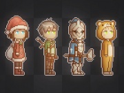 カスタマイズ可能なドット絵キャラクター