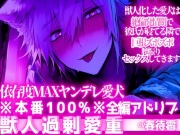 ※本番100%※【依存度MAXヤンデレ愛犬】獣人化した愛犬は絶倫発情期で彼氏が寝てる隣で巨根ズボズボ腰振りセックスしてきます【3回戦】【獣人に無理矢理されたい人向け】