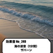【効果音】No_249_海の波音ザパーン(1分)