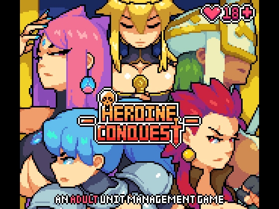 『Heroine Conquest』のエロドットアニメに惹かれて始めたら、ヒロインがマジで強かった