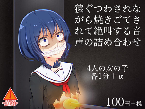 100円なのに4人分ある『猿ぐつわされながら焼きごてされて絶叫する音声の詰め合わせ』