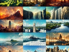 【ファンタジー系リアル調】著作権フリーの高解像度背景(画像100枚)
