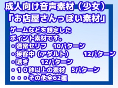 成人向け音声素材Vol6(お店屋さんっぽい素材・少女)