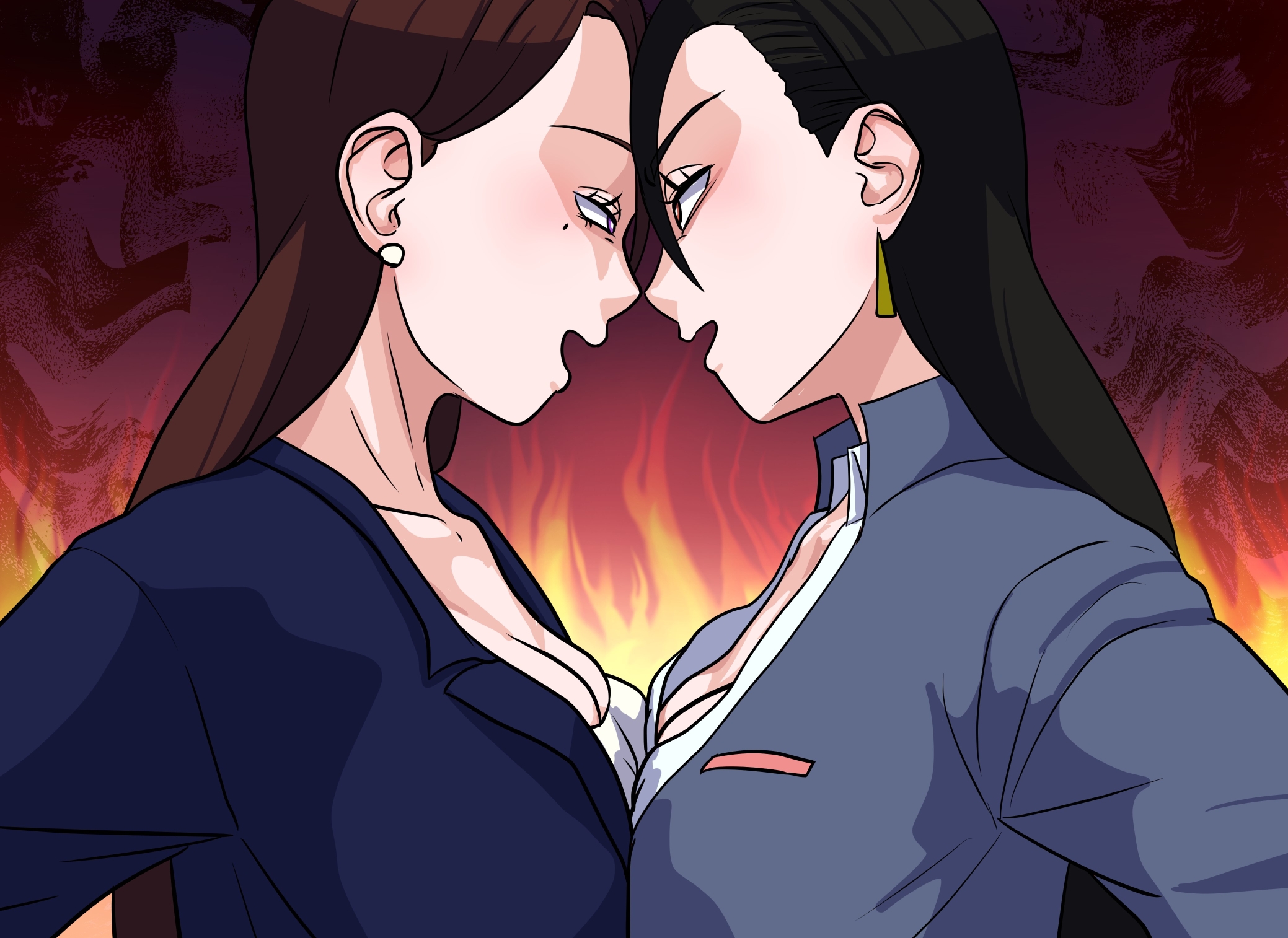 過激　レズキス 