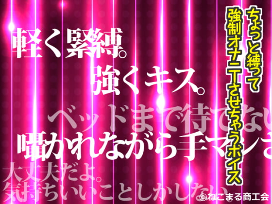 軽く緊縛。強くキス。ベッドまで待てないボイス　紹介