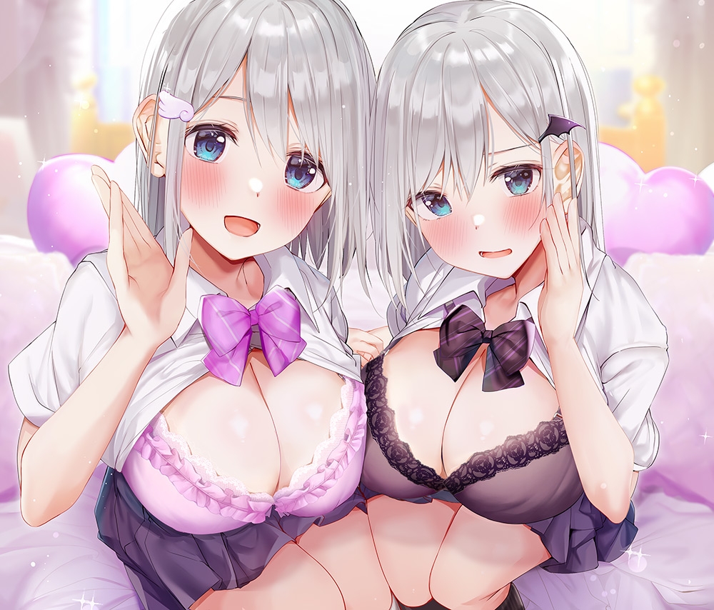 【小悪魔双子JK】甘々囁き濃厚体験💕