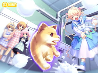 吹雪と雪と雪山と女の子　冬といえば雪！