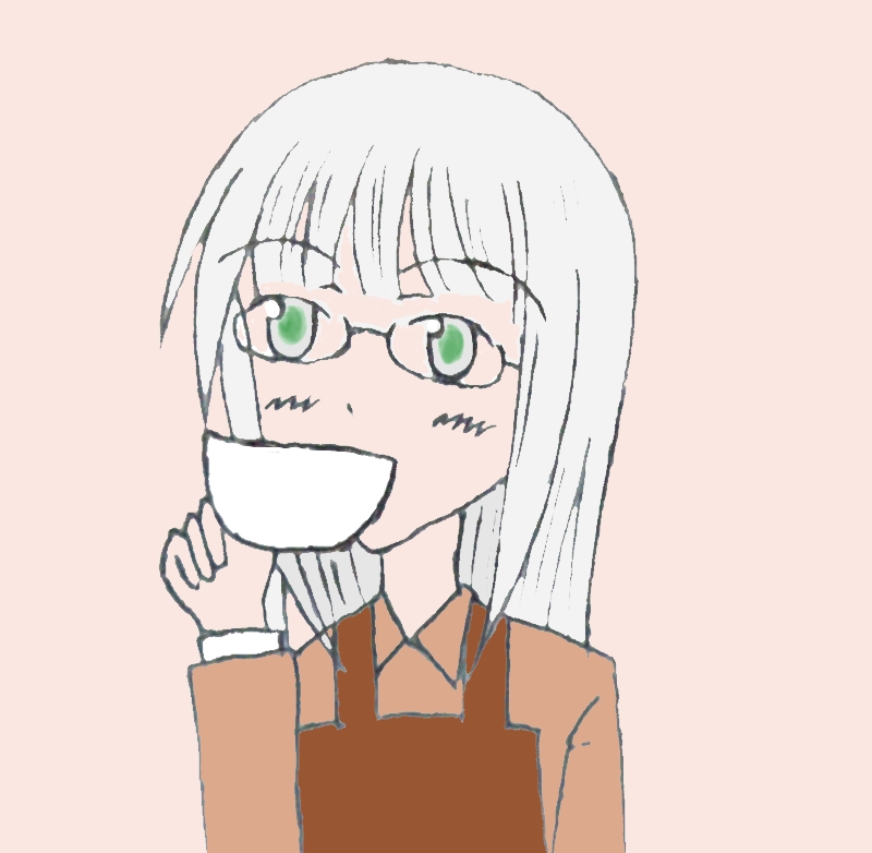 カナメさんのアイコンが決まるまで、私なりにカナメさんの仮アイコンのイラストを描いてみました。